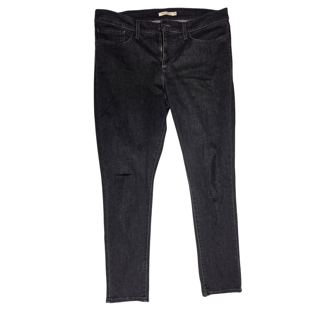Levi's 311 Shaping Skinny Black Stretch Denim Jeans Women Size 33 CA 00342
